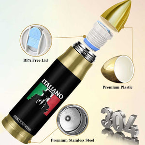Italiano Italian Mafia Sicilian Gangster Italy Flag Bullet Tumbler TS11 Print Your Wear