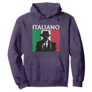 Italiano Italian Mafia Sicilian Gangster Italy Flag Hoodie TS11 Purple Print Your Wear