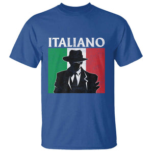 Italiano Italian Mafia Sicilian Gangster Italy Flag T Shirt TS11 Royal Blue Print Your Wear