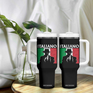 Italiano Italian Mafia Sicilian Gangster Italy Flag Tumbler With Handle TS11 Print Your Wear