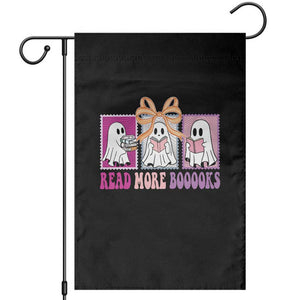 Halloween Teacher Garden Flag Read More Boooooks Cute Ghost Reading Books TS11 Black Print Your Wear