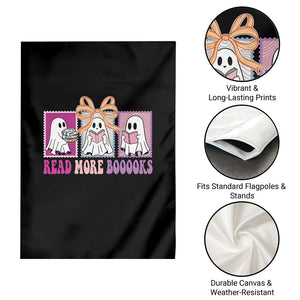 Halloween Teacher Garden Flag Read More Boooooks Cute Ghost Reading Books TS11 Print Your Wear