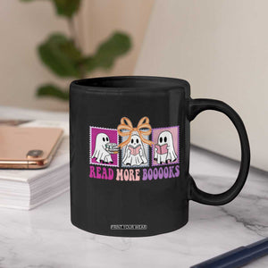 Halloween Teacher Coffee Mug Read More Boooooks Cute Ghost Reading Books TS11 Print Your Wear