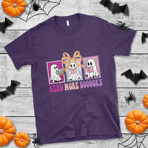 Halloween Teacher T Shirt Read More Boooooks Cute Ghost Reading Books TS11 Purple Print Your Wear
