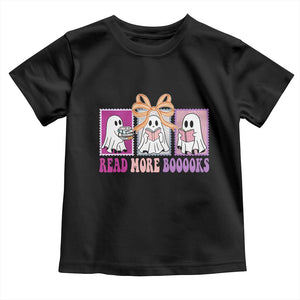 Halloween Teacher Toddler T Shirt Read More Boooooks Cute Ghost Reading Books TS11 Black Print Your Wear