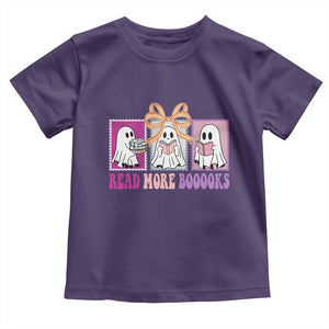 Halloween Teacher Toddler T Shirt Read More Boooooks Cute Ghost Reading Books TS11 Purple Print Your Wear