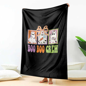 Halloween Nurse Throw Blanket Boo Boo Crew Cute Spooky Ghost TS11 Print Your Wear