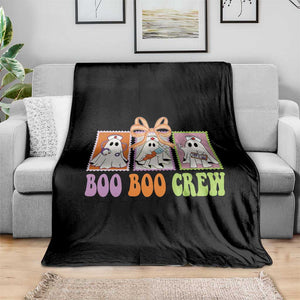 Halloween Nurse Throw Blanket Boo Boo Crew Cute Spooky Ghost TS11 Print Your Wear