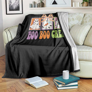 Halloween Nurse Throw Blanket Boo Boo Crew Cute Spooky Ghost TS11 Print Your Wear