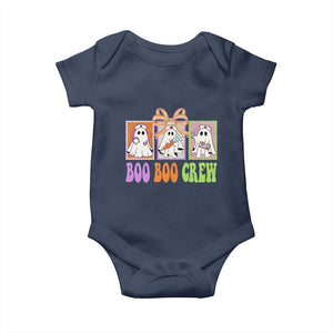 Halloween Nurse Baby Onesie Boo Boo Crew Cute Spooky Ghost TS11 Navy Print Your Wear