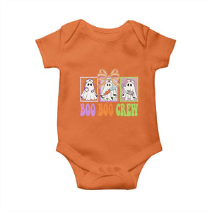 Halloween Nurse Baby Onesie Boo Boo Crew Cute Spooky Ghost TS11 Orange Print Your Wear