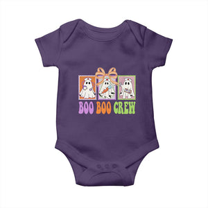 Halloween Nurse Baby Onesie Boo Boo Crew Cute Spooky Ghost TS11 Purple Print Your Wear