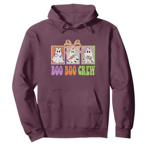 Halloween Nurse Hoodie Boo Boo Crew Cute Spooky Ghost TS11 Maroon Print Your Wear