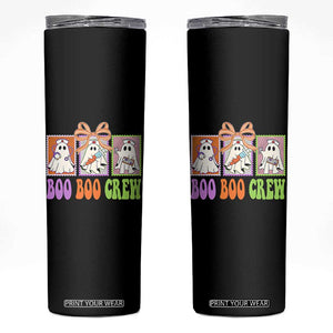 Halloween Nurse Skinny Tumbler Boo Boo Crew Cute Spooky Ghost TS11 Black Print Your Wear