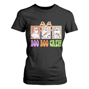 Halloween Nurse T Shirt For Women Boo Boo Crew Cute Spooky Ghost TS11 Black Print Your Wear
