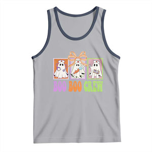 Halloween Nurse Tank Top Boo Boo Crew Cute Spooky Ghost TS11 Athletic Heather Navy Print Your Wear