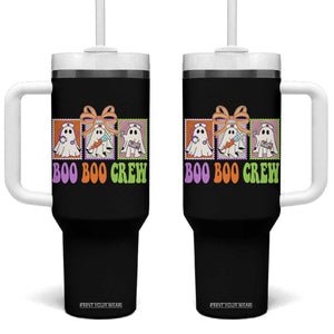 Halloween Nurse Tumbler With Handle Boo Boo Crew Cute Spooky Ghost TS11 One Size: 40 oz Black Print Your Wear
