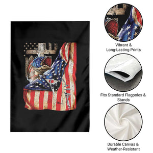 Fisherman Christian Fishing Vintage American Flag Garden Flag TS11 Print Your Wear