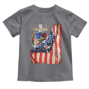 Fisherman Christian Fishing Vintage American Flag Toddler T Shirt TS11 Charcoal Print Your Wear