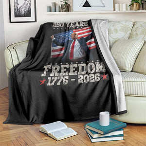 Trump 250th Anniversary Throw Blanket 250 Years Of Freedom Vintage USA Flag TS11 Print Your Wear