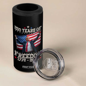 Trump 250th Anniversary 4 in 1 Can Cooler Tumbler 250 Years Of Freedom Vintage USA Flag TS11 Print Your Wear