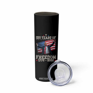 Trump 250th Anniversary Skinny Tumbler 250 Years Of Freedom Vintage USA Flag TS11 Print Your Wear