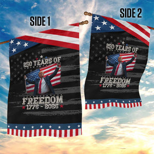 Trump 250th Anniversary Garden Flag - 250 Years Of Freedom Vintage USA Flag TS11 Print Your Wear