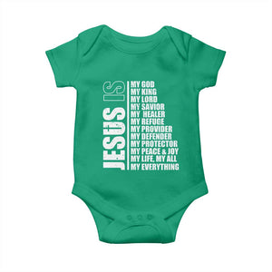 Jesus Is My Everything My God My Lord And Savior Christian Baby Onesie TS11 Irish Green Print Your Wear