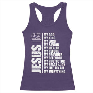 Jesus Is My Everything My God My Lord And Savior Christian Racerback Tank Top TS11 Purple Print Your Wear