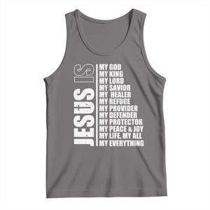 Jesus Is My Everything My God My Lord And Savior Christian Tank Top TS11 Deep Heather Print Your Wear