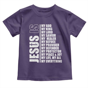 Jesus Is My Everything My God My Lord And Savior Christian Toddler T Shirt TS11 Purple Print Your Wear