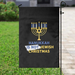 Funny Hanukkah Is Not Jewish Christmas Garden Flag Chanukah Menorah TS11 Print Your Wear
