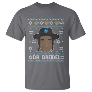 Funny Hanukkah Dreidel T Shirt Dr Dreidel Chanukah Rapper DJ TS11 Charcoal Print Your Wear