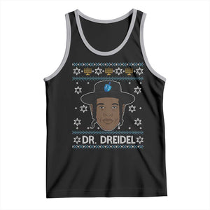 Funny Hanukkah Dreidel Tank Top Dr Dreidel Chanukah Rapper DJ TS11 Black Athletic Heather Print Your Wear