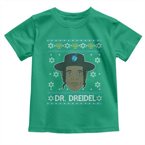 Funny Hanukkah Dreidel Toddler T Shirt Dr Dreidel Chanukah Rapper DJ TS11 Irish Green Print Your Wear
