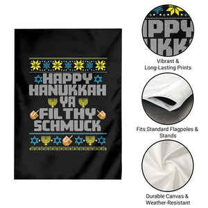 Happy Hanukkah Ya Filthy Schmuck Garden Flag Funny Hanukkah Christmas Movie TS11 Print Your Wear