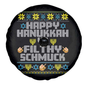 Happy Hanukkah Ya Fithy Schmuck Spare Tire Cover Funny Hanukkah Christmas Movie TS11 Print Your Wear