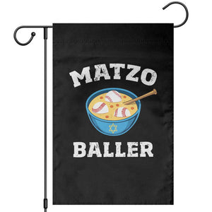 Funny Hanukkah Baseball Garden Flag Matzo Baller Matzah Ball Jewish Chanukah Sports Lover TS11 Black Print Your Wear