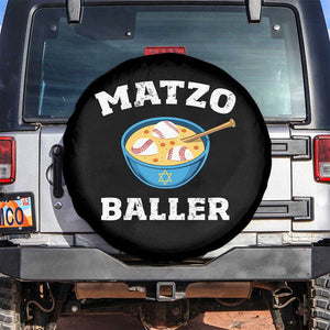 Funny Hanukkah Baseball Spare Tire Cover Matzo Baller Matzah Ball Jewish Chanukah Sports Lover TS11 No hole Black Print Your Wear