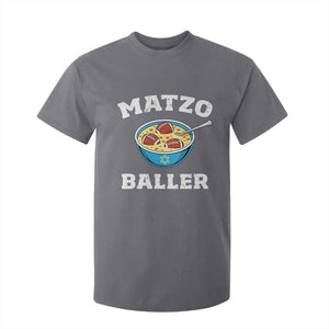 Funny Hanukkah Football T Shirt For Kid Matzo Baller Matzah Ball Jewish Chanukah Sports Lover TS11 Charcoal Print Your Wear