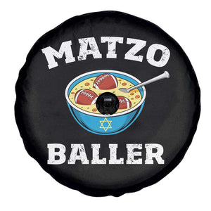 Funny Hanukkah Football Spare Tire Cover Matzo Baller Matzah Ball Jewish Chanukah Sports Lover TS11 Print Your Wear