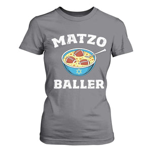 Funny Hanukkah Football T Shirt For Women Matzo Baller Matzah Ball Jewish Chanukah Sports Lover TS11 Charcoal Print Your Wear