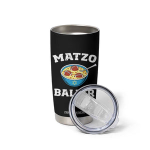 Funny Hanukkah Football Tumbler Cup Matzo Baller Matzah Ball Jewish Chanukah Sports Lover TS11 Print Your Wear