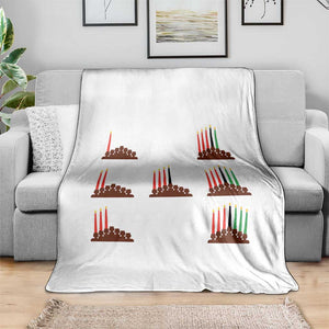 Kwanzaa Kinara Seven Candles African American Holiday Throw Blanket TS11 Print Your Wear