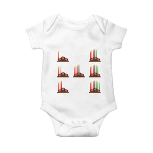Kwanzaa Kinara Seven Candles African American Holiday Baby Onesie TS11 White Print Your Wear