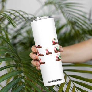 Kwanzaa Kinara Seven Candles African American Holiday Skinny Tumbler TS11 Print Your Wear