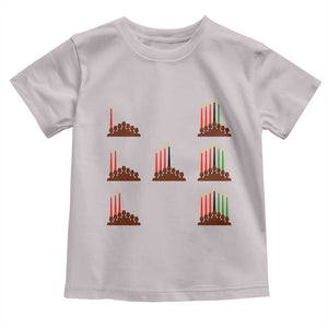 Kwanzaa Kinara Seven Candles African American Holiday Toddler T Shirt TS11 Ice Gray Print Your Wear