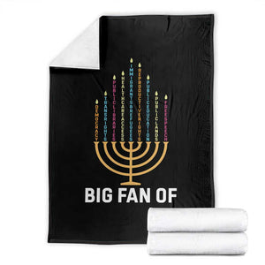 Hanukkah Human Rights Throw Blanket Big Fan Of Democracy Immigrants And Refugees TS11 Black Print Your Wear