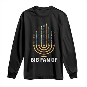 Hanukkah Human Rights Long Sleeve Shirt Big Fan Of Democracy Immigrants And Refugees TS11 Black Print Your Wear