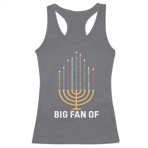 Hanukkah Human Rights Racerback Tank Top Big Fan Of Democracy Immigrants And Refugees TS11 Charcoal Print Your Wear